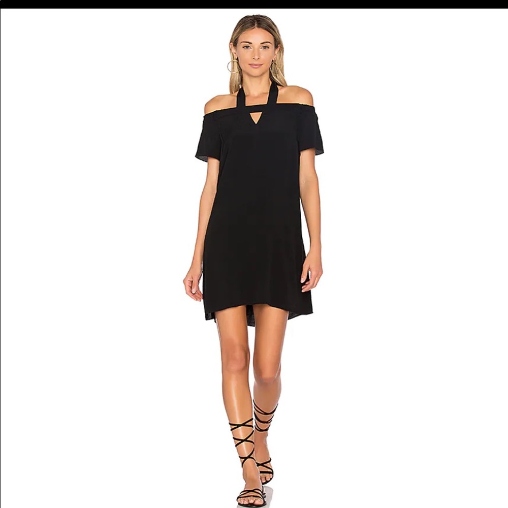 Revolve Halter Cold Shoulder Shift Dress